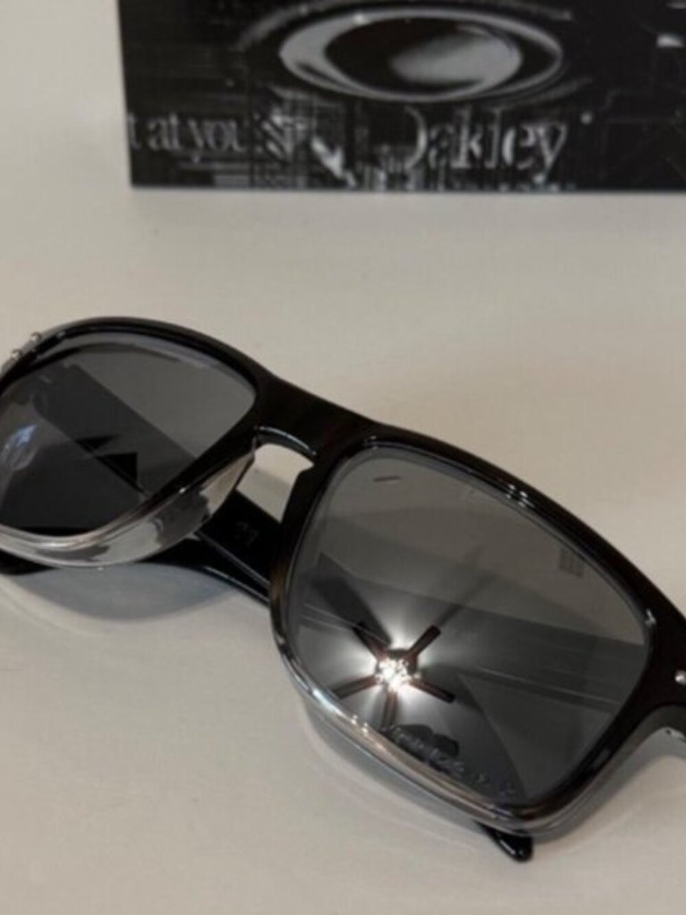 Oakley Holbrook Two Tone Polished Dark Ink Fade 9102 POLARIZED Silver - Picture 2 of 8